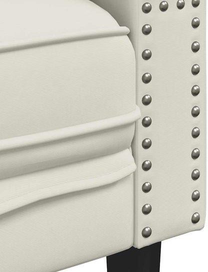 vidaXL Chesterfield Style 3 Seater Sofa with Bolsters Velvet Cream Color 3 Seater Sofa 3 Seater Sofa 3 Seater Sofa 3 Seater Sofa 3 Seater Sofa - QUORE
