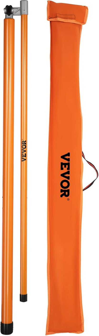 VEVOR Load Height Measuring Stick, 20' Sturdy Fiberglass Truck Height Stick with Adjustable Pole, Non-Conductive Truck Height Measuring Stick with Carry Bag, Height Stick for Trucks, Car Transporters