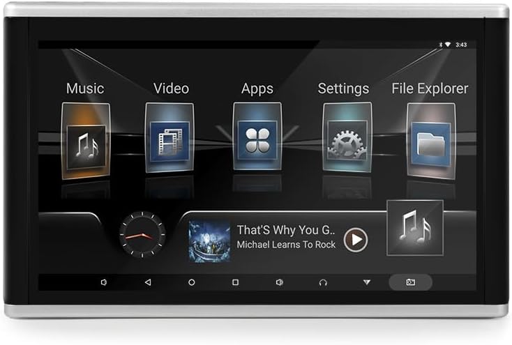 Auto Hoofdsteun Video Spelers - 11.6 Inch 4K Universele Auto Tablet, Multimedia Speler Achterbank Entertainment Systeem 1+16G, Autovideo voor Android 9.0, Ondersteuning voor Meerdere Talen Engels