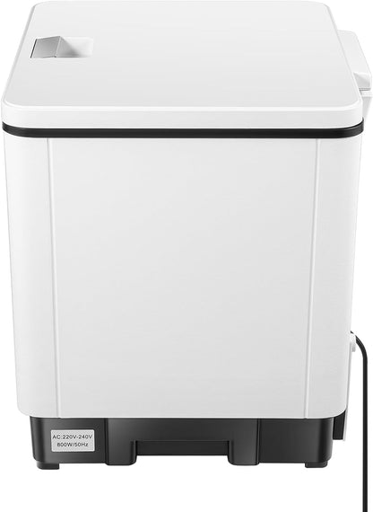 Tafelvaatwasser, 12 liter, kleine vaatwasser, mini-vaatwasser, 800 W, wit, vaatwasser met slang, compacte vrijstaande vaatwasser voor huiskeukens, woningen, slaapzalen