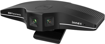 Innex C831 180° Panoramic 4K Wide Angle Webcam with AI Face Sleek, Built-in Microphone for Windows, Mac, Plug and Play Meeting Camera with Flexible Viewing Angle for Meeting Room, Hybrid Learning