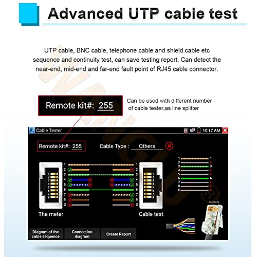 CCTV Tester Monitor 5 Inch Touchscreen IP AHD TVI CVI Camera Tester Analoge Camera Test Ondersteuning POE WIFI PTZ 1080 P H.265 IPC-5100 Plus