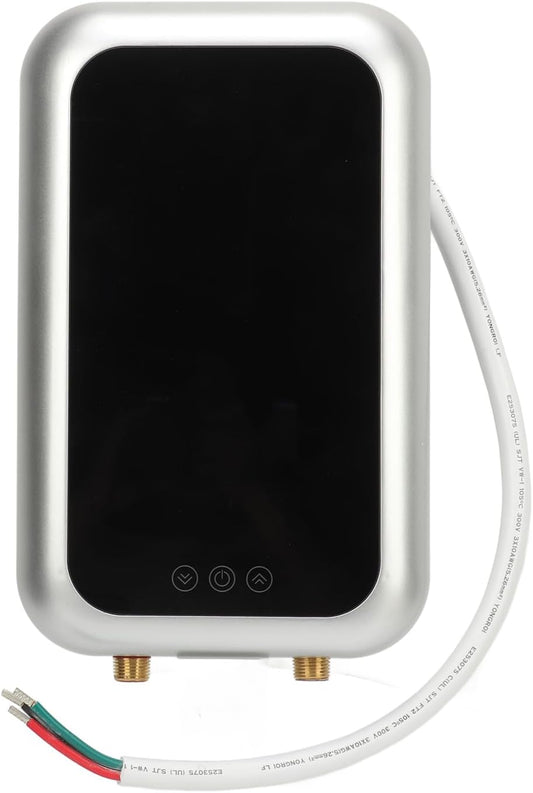 9KW Elektrische Tankless Doorstroomverwarmer, Automatische Constante Temperatuur Mini-warmwaterverwarmer met Scherm voor Thuiskeuken en Badkamer