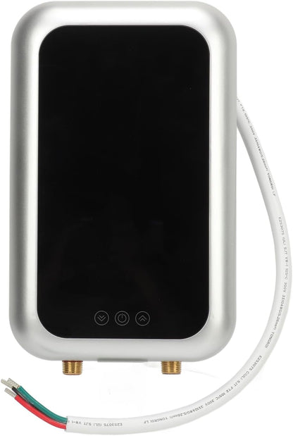 9KW Elektrische Tankless Doorstroomverwarmer, Automatische Constante Temperatuur Mini-warmwaterverwarmer met Scherm voor Thuiskeuken en Badkamer