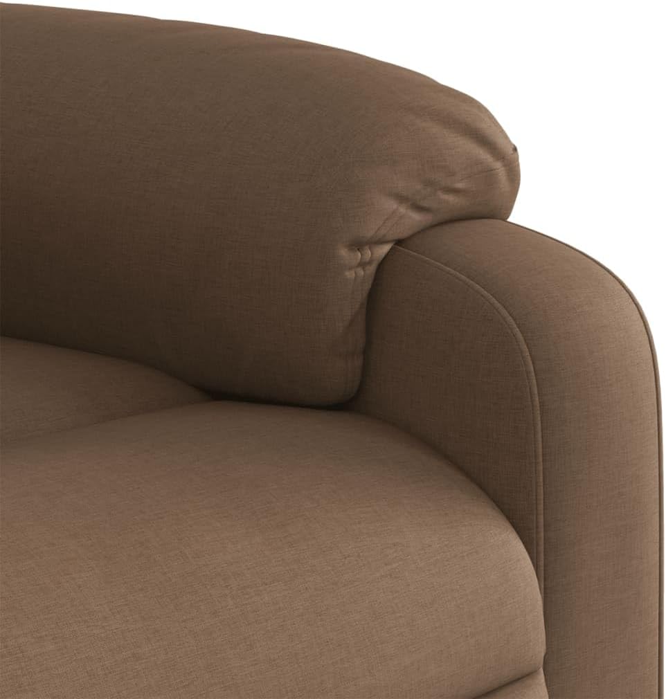 vidaXL Armchair adjustable fabric brown,recliner chair,recliner chair,armchair,recliner chair,lazy chair,tv chair,stand chair,recliner chair