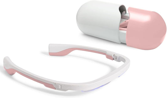 AYO + light therapy glasses – Daylight glasses - Rose Quartz Limited Edition - Boost your sleep, energy and mood - Includes red light (670nm) for relaxation - Effective alternative daylight lamp