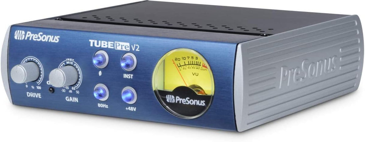 PreSonus TubePre V2, 1-kanaals buizenvoorversterker en DI Box voor microfoons en instrumenten