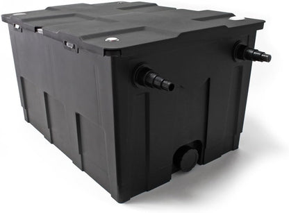 Vijverfilter 1-Kamer Filter – Vijverpomp – UVC Filter – Waterzuiveringssysteem – Vijverreiniging – 3-Voudige Zuivering – Energiezuinige 50W Pomp