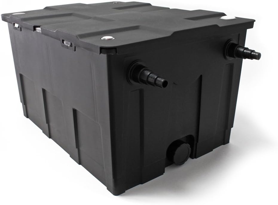 Vijverfilterset 60.000l, UVC-vijverzuiveraar 24W, pomp 80W, slang, skimmer en fonteinpomp