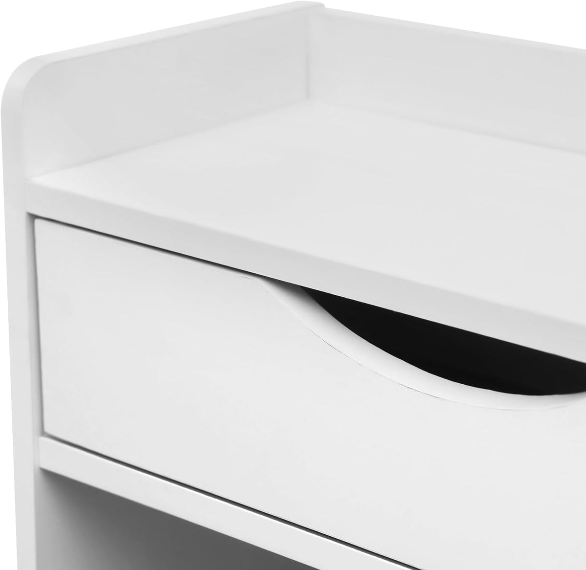 Shoe cabinet with 3 flaps, 80 x 17 x 125 cm, white, shoe rack, shoe cabinet, narrow, 15 kg, load capacity with two cupboards - QUORE