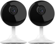 Beveiligingscamera Binnen - WiFi-bewakingscamera - Set van 2 - Draadloos Babycamera - met APP - 1080P wifi-camera  - voor Thuis - 12m Nachtzicht - Bewegingsdetectie - Alarm - Tweewegaudio - 130° Kijkhoek - Wit