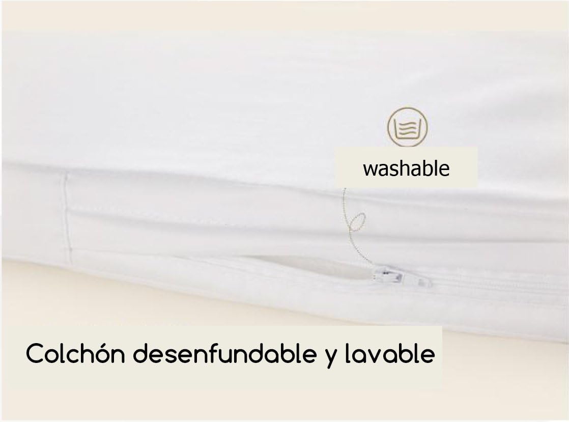 Babify - Mini-kinderbed, verstelbaar, meerdere hoogtes, verstelbaar, incl. matras, grijs, 1 stuk