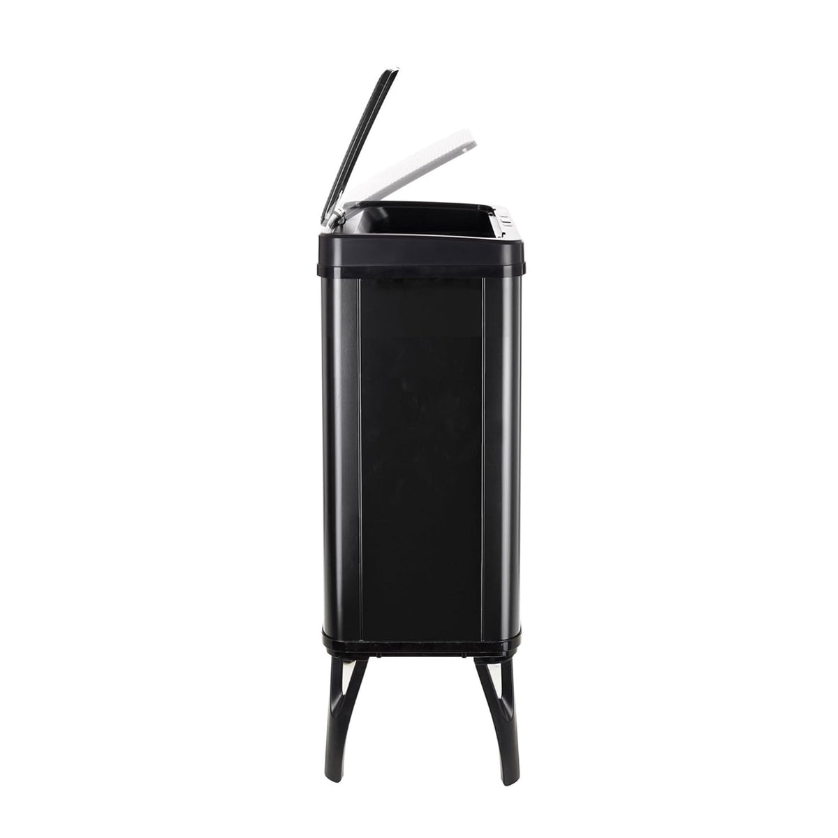 WELL HOME MOBILIARIO & DECORACIÓN 2 x Smart vuilnisemmer, 40 l, hoogte: 71,5 x 35,5 x 26 cm, zwart met magnetische etiketten