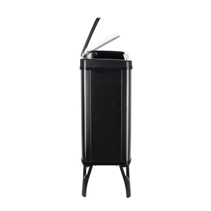 WELL HOME MOBILIARIO & DECORACIÓN 2 x Smart vuilnisemmer, 40 l, hoogte: 71,5 x 35,5 x 26 cm, zwart met magnetische etiketten