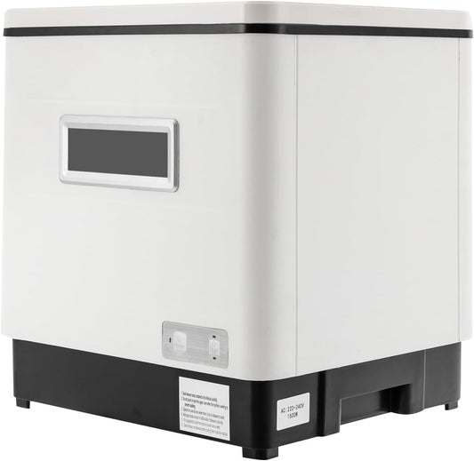 Mini Vaatwasser – Compacte Vaatspoeler – Vrijstaande Afwasmachine – Kleine Keuken Vaatwasser – Roestvrijstalen Mini Afspoeler – 6 Serviessets Capaciteit – Stil Geluidsniveau 55 dB