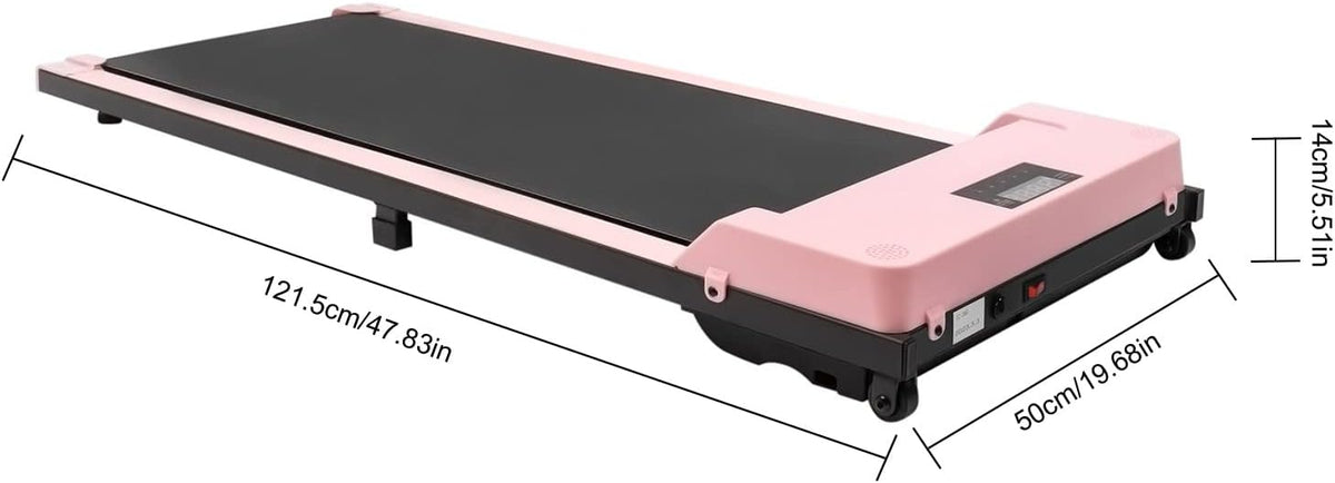 Mini Treadmill Collapsible - Smart Walking Pad with Remote Control and LED Display for Home & Office, Portable Undertable Design - QUORE