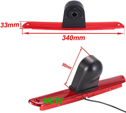 HD Transporter parkeerhulp remlicht achteruitrijcamera met hoek instelbare vervanging voor Mercedes Benz Sprinter W906 W907 W910/V W Crafter Caravelle (achteruitrijcamera + 4,3 inch