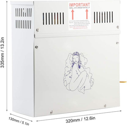 Naroote Linxiaojix Badstoomgenerator, 4,5KW 220V stoomgenerator Douchesauna Stoombadverwarmer voor thuissauna SPA
