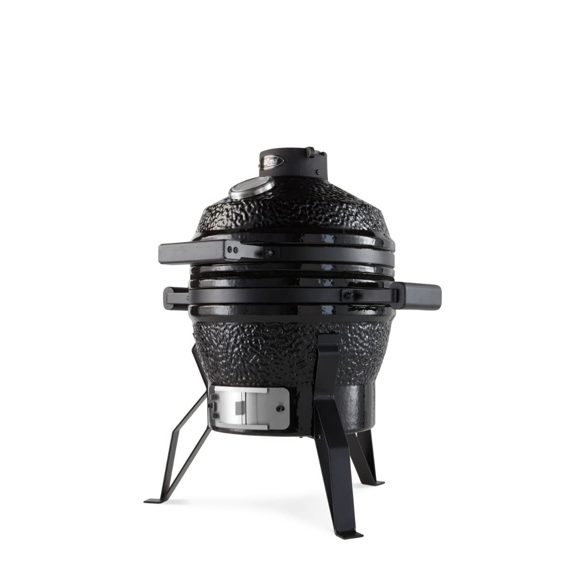 Premium Kamado BBQ 13 inch Ø 33 cm - Charcoal Barbecue - Grilling, Smoking, Baking, Steaming - Cooker - Egg Barbecue Black - QUORE