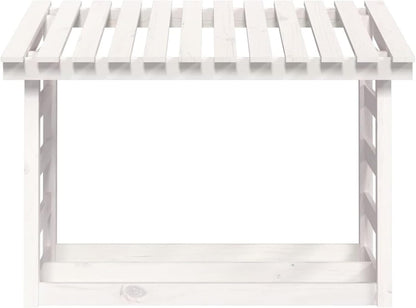 Tidyard Outdoor Wooden House Wooden Stand Wooden House Garden House for Wood Wooden House Solid Wood White Pine 108 x 64.5 x 78 cm - QUORE