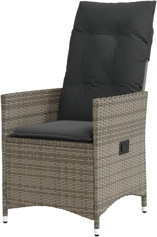 Tuinstoel Verstelbaar – Lounge Stoel Tuin – Tuinstoel Buitenshuis – Terrasstoel – Loungestoel – Weerbestendig PE Rattan – Comfortabele Kussens