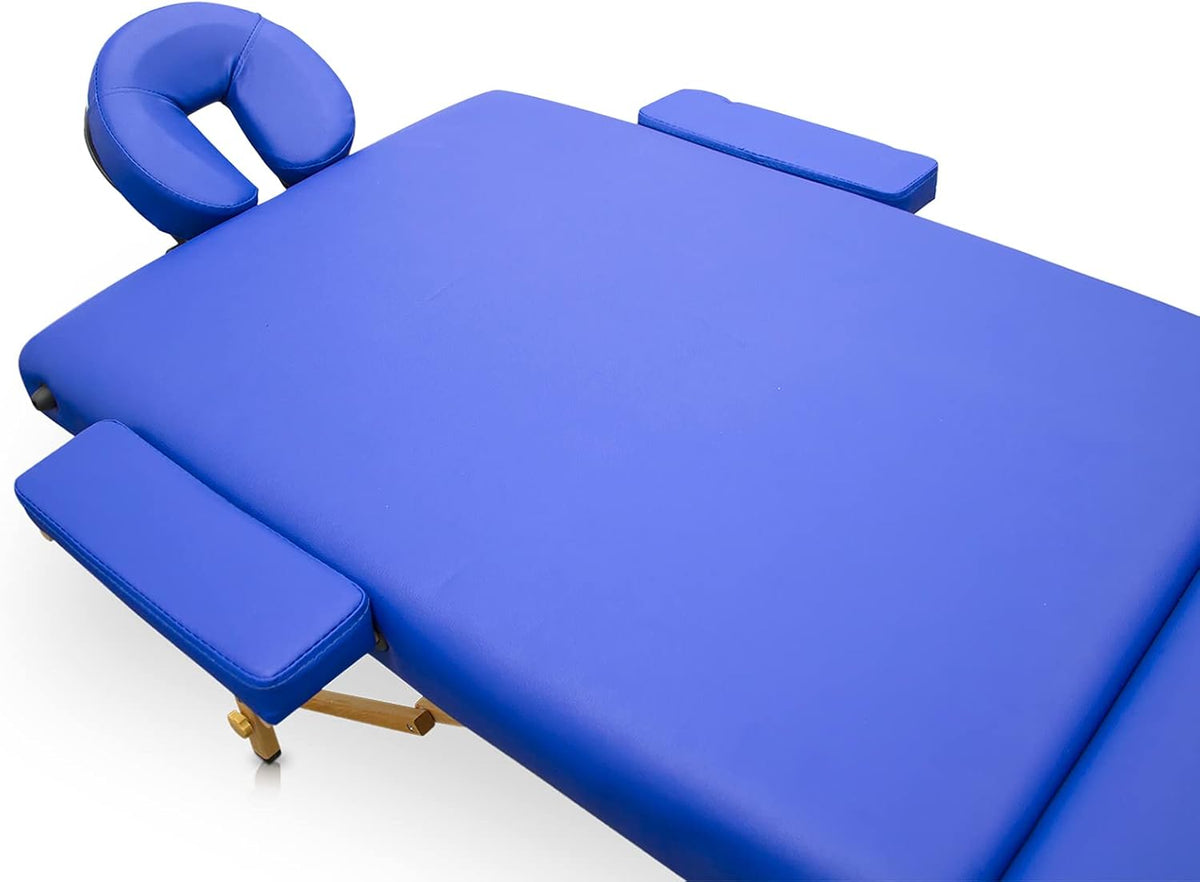 Inklapbare Houten Behandeltafel Zwart – Massagetafel – Behandelbank – Massagebank – Therapiebed – 194 x 70 Cm – Tot 150 Kg
