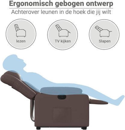 vidaXL Stand Up Armchair Adjustable Faux Leather Brown, Stand Up Chair, Stand Up Chair, Stand Up Chair, Stand Up Chairs, Stand Up Chair, Senior Chair, Stand Up Chair