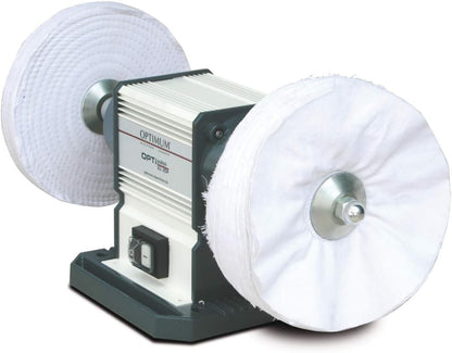 Optimum polijstmachine OPTIpolish GU 20P (voor metaal, onderhoudsvrije motor 0,6 kW, 2 x polijstschijven), 3101540