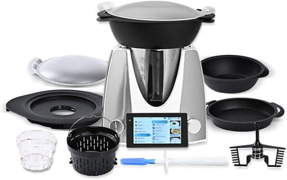 KE-7001 met ingebouwde begeleide recepten, multifunctionele keukenmachine, mixer, 4L, 1800W, slimme kookplaat, 12 automatische programma's
