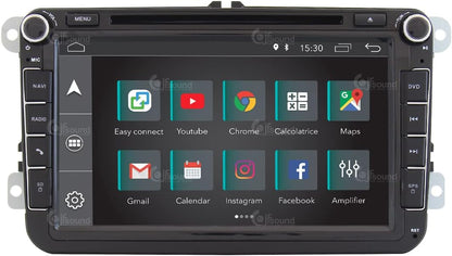 Autoradio – Auto Radio – Car Stereo – Multimedia Speler – Inbouwradio – 8 Inch Touchscreen – Android GPS Bluetooth WiFi USB DAB+ CarPlay Android Auto