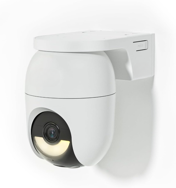 Beveiligingscamera Buiten - WiFi-bewakingscamera - Camerabewaking - Ddraadloos - Batterijen - Automatische Tracking - AI-Detectie - Personen - Voertuigen - AOV-Modus - Kleurennachtzicht - Tweerichtingsaudio - WiFi 6 - Wit