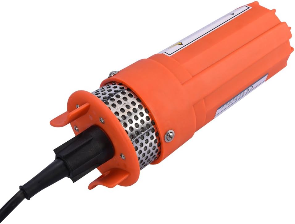 Estink Waterpomp 12V dompelpomp op zonne-energie, 30 m opvoerhoogte, voor diepe putten en watervoorziening