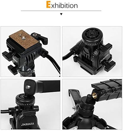 Monopod – Eenbenig Statief – Camerastatief – Fotostatief – Videostatief – Draaibare Basis – Tot 3 Kg Draagvermogen