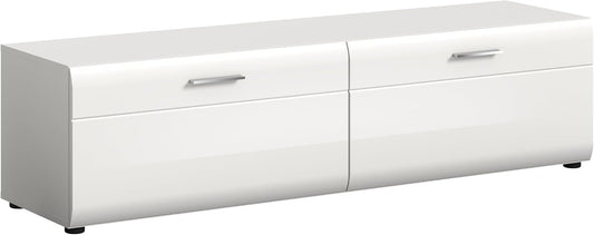 xonox.home Lowboard Ice TV Lowboard TV Board Sideboard B/H/D: 160x41x40 cm in wit replica en wit hoogglans dieptrekken