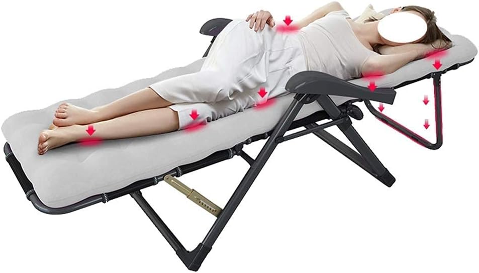 Deck Chair, Sun Lounger, Foldable Zero Gravity Chairs, Armchair, Garden Outdoor Patio Deck Chairs, Beach Chairs, Super Width 67cm (Color : 15) - QUORE