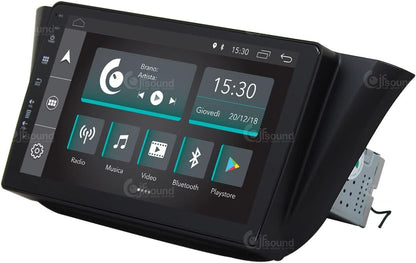 Autoradio – Auto Radio – Multimedia Radio – Inbouw Radio – 1-DIN Autoradio – 9 Inch Touchscreen – Android 4-Core Processor – Apple CarPlay & Android Auto Compatible