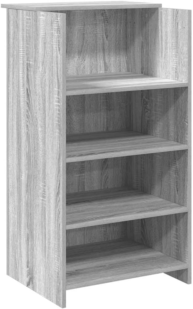 vidaXL Reception desk 100x50x103.5 cm wood white, reception desk, office reception, check-out desk, salon reception, reception bar, hotel reception