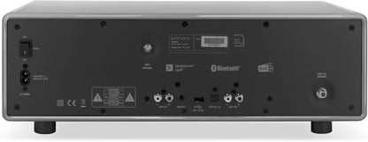 sonoro Primus Internetradio met Bluetooth (Spotify, Deezer, Podcasts, FM/UKW, DAB Plus, WLAN, AUX-in, houten behuizing) stereo-installatie Chalk Grey