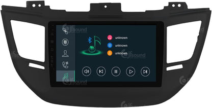 Specifieke autoradio voor Hyundai Tucson schwarz (mit Navigation, Rückfahrkamera und Kenwood-Verstärker als Standard) Android GPS Bluetooth WiFi USB DAB+ Touchscreen 9" 8core Carplay AndroidAuto