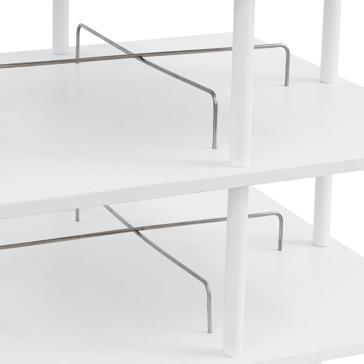 360° Floor Stand Rotating Shoe Organizer, Shoe Rack, Rotating Shoe Rack, Multi-layer Shoe Stand, Swivel for Placement, Shoes, Hats, Handbags etc. (4 Floors, White) - QUORE