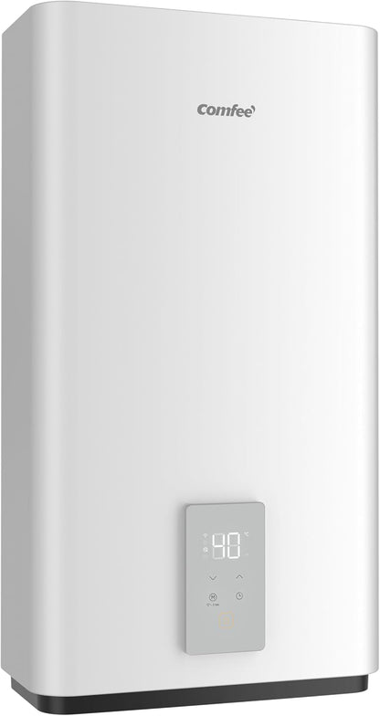 Comfee CWH15ED1350EUW Elektrische wandverwarming, 80 liter, met onderspoelruimte, compact en eenvoudig te installeren, wifi-verbinding, bediening via app, wit, energieklasse B