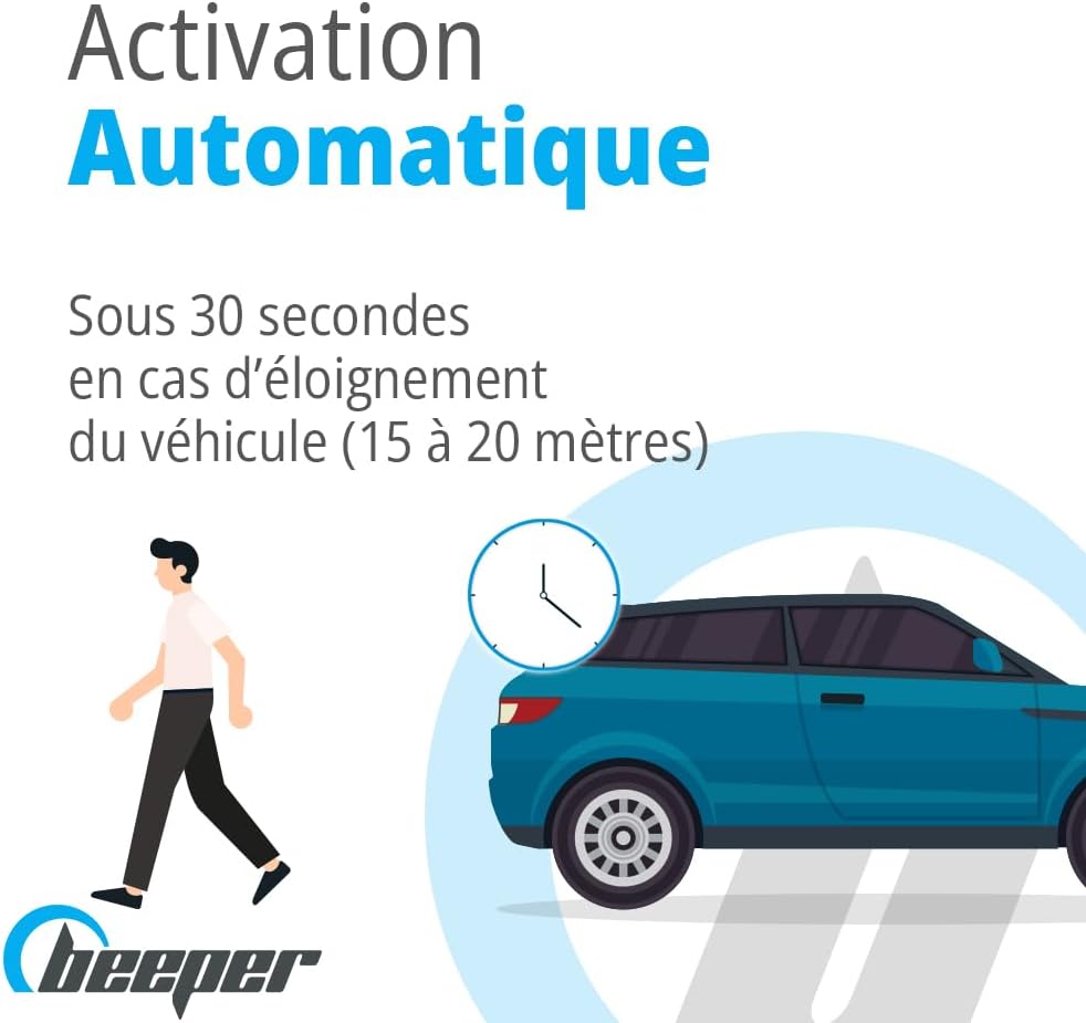 BEEPER - Universeel auto-alarm voor lichte voertuigen, XR5-auto's met alarmsysteem voor katalytische potten