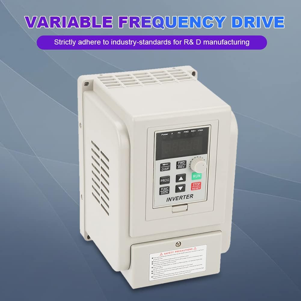 Ccylez VFD-frequentieomvormer, 220 V AC Eenfase AC-frequentieregelaar VFD omvormer voor 3 fasen 4 kW AC-motor met PWM regeling, 3 fase omvormer