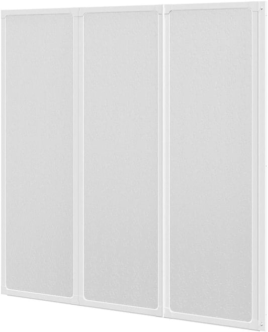 Badwand – Douchewand – Badscherm – Douchewand Vouwen – Inklapbare Badwand – 141 x 132 cm – Aluminium Frame & Rubber Dichting