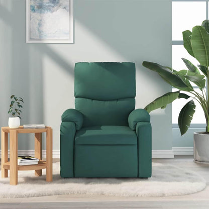 ZIRLANLV Recliner Adjustable Backrest, Relaxation Chair with Vibrating Function, Massage Chair, TV Chair, Reclining Chair, Upholstered Chair, Recliner (Wine Red) (Dark Green #17)