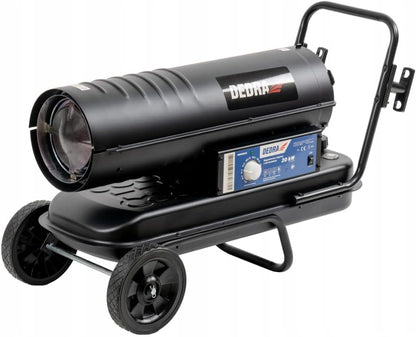 Olieverwarmingstoestel – Oliekachel – Dieselverwarmer – Werkplaatsverwarmer – Mobiele Heater – 20 kW Vermogen – Geïntegreerde Thermostaat en Wielen