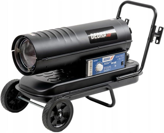 Olieverwarmingstoestel – Oliekachel – Dieselverwarmer – Werkplaatsverwarmer – Mobiele Heater – 20 kW Vermogen – Geïntegreerde Thermostaat en Wielen