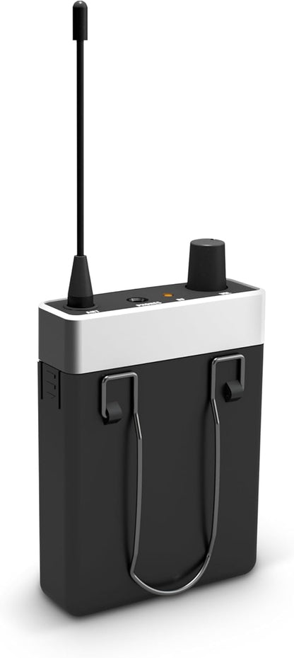 Draadloos In-Ear Monitorsysteem – In-Ear Monitor – In-Ear Monitoring – Bodypack Ontvanger – Draadloze Monitor – 863–865 MHz + 823–832 MHz – 96 Kanalen – Bereik Meer Dan 100 Meter