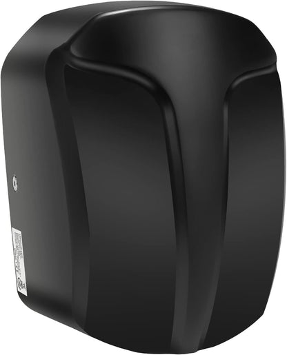 QL Elektrische Handdroger Automatische 1150W,Roestvrij Staal met HEPA-filter voor Badkamer, Commercieel,Zwart