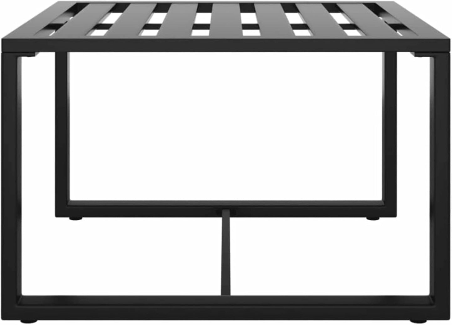 LAPOOH 3-Piece Garden Bench Set with Cushions Made of Aluminium, Anthracite, Garden Lounge, Outdoor Lounge Set, Garden Furniture 318307 - QUORE